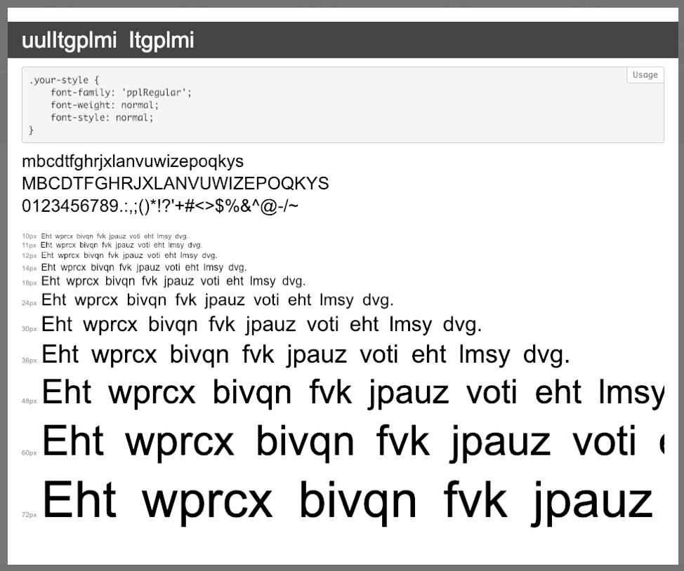 woff font specification