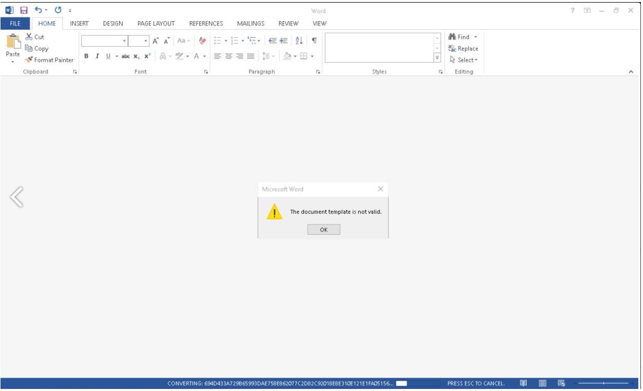 RTF template injection 