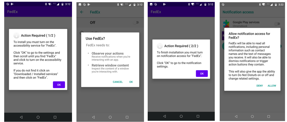 Exemple de tentative de smishing avec le malware Android Flubot