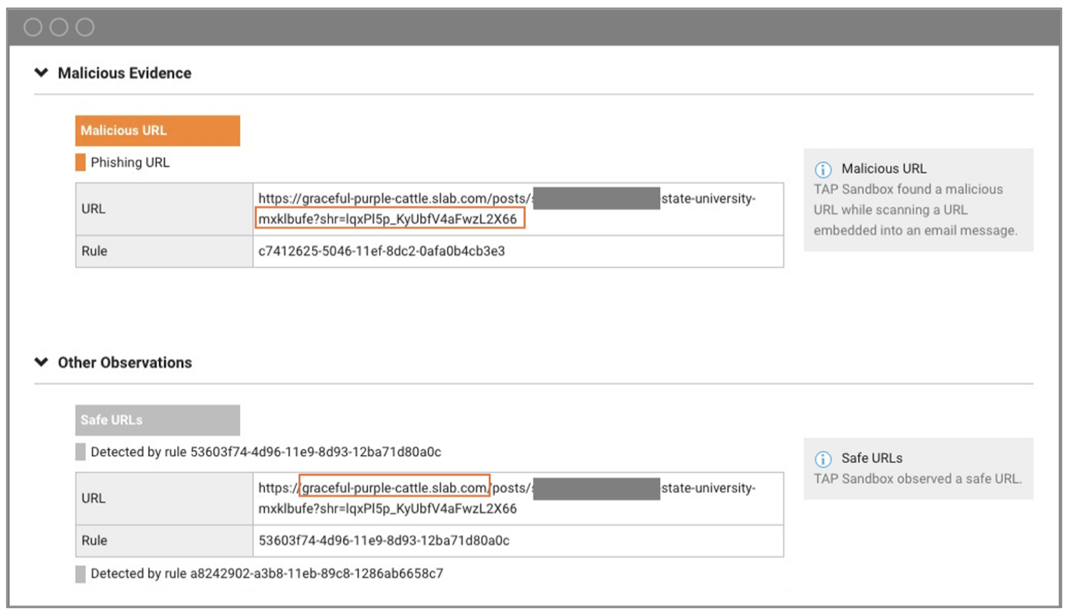 Detalles de una investigación digital sobre un mensaje de phishing del compromiso del correo electrónico de proveedores en el entorno de Proofpoint