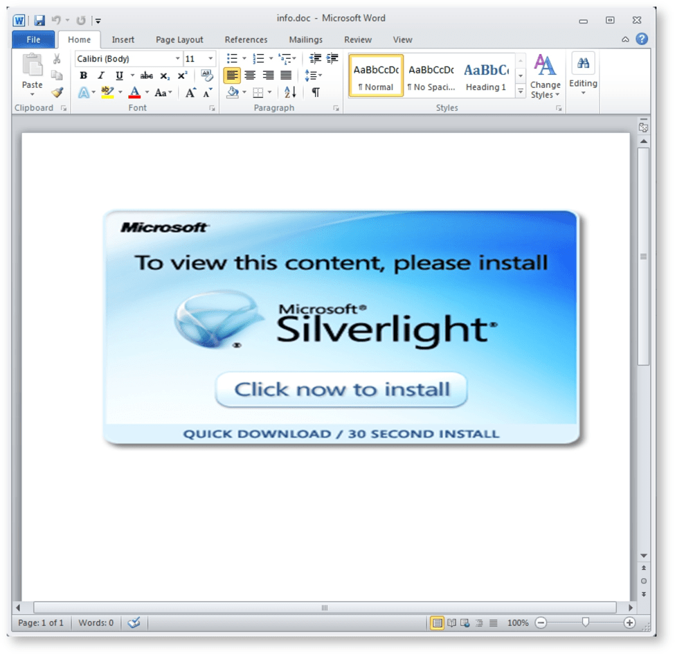 Lure document