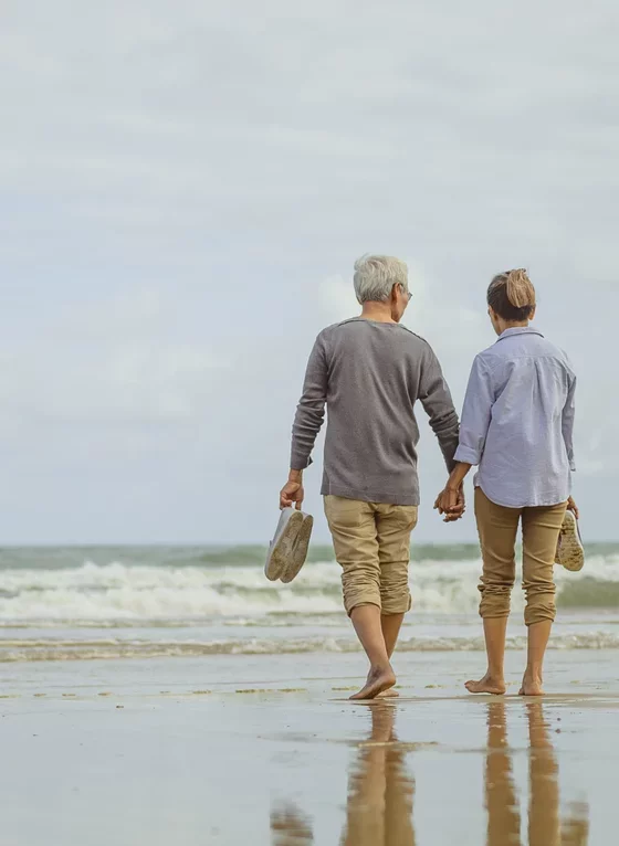 couple on beach
