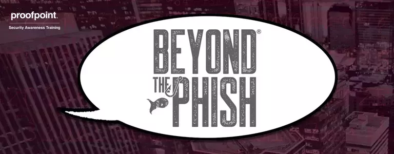 Beyond the Phish graphic over a cityscape background
