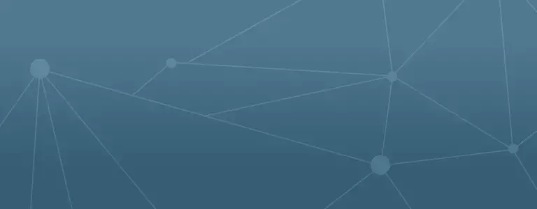 Abstract graphic of an interconnected web of points