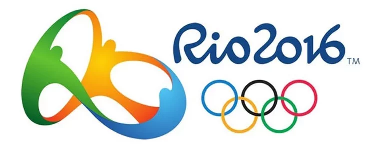Rio 2016 olympics logo and rings
