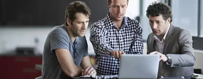 Bankers discussing using social media compliantly