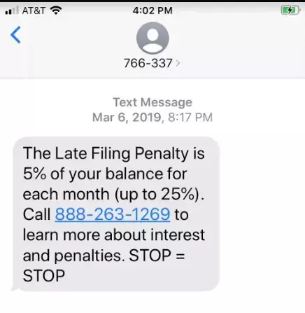 Vishing Call Spam Text Message