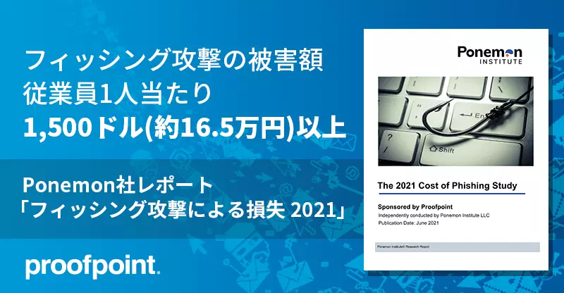 Ponemon社レポート「フィッシング攻撃による損失 2021」