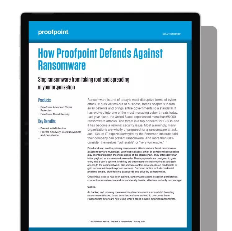 Prevent Loss from Ransomware
