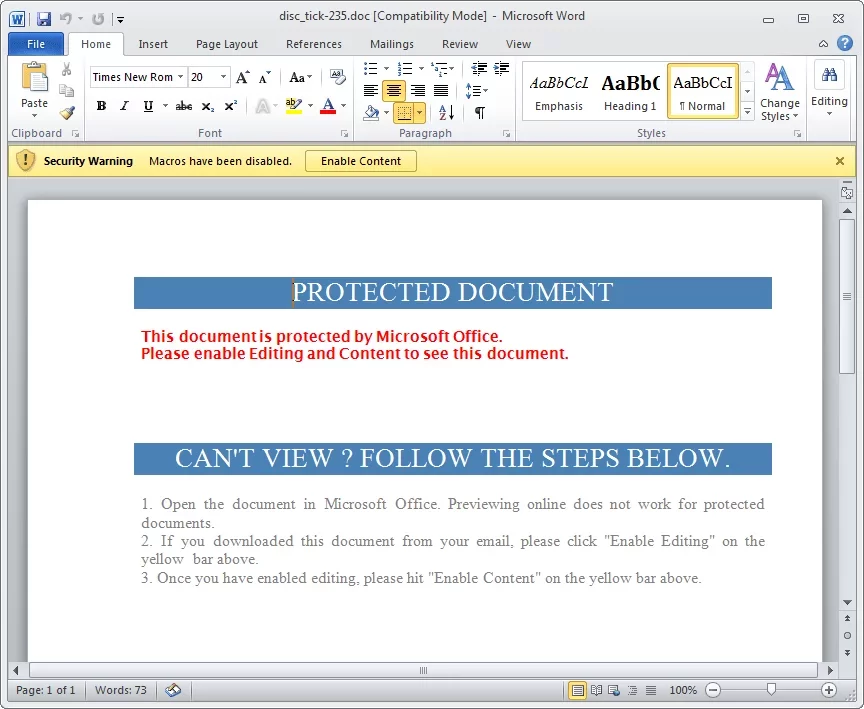 Exemple d'attaque de ransomware